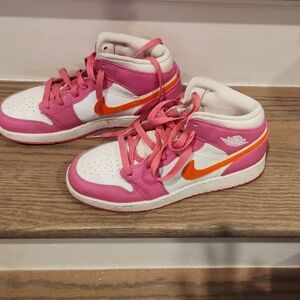 Nike Kids Sneakers Pink Orange White